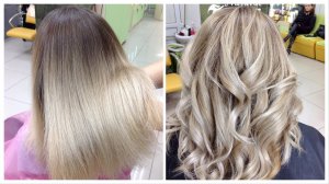 Коррекция омбре: отросший балаяж, как соеденить отросший корень с блондом