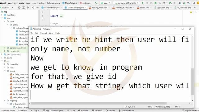 Android Studio Tutorial: How To Use Edit Text In Android Studio |  #learnvibes #androiddevelopment