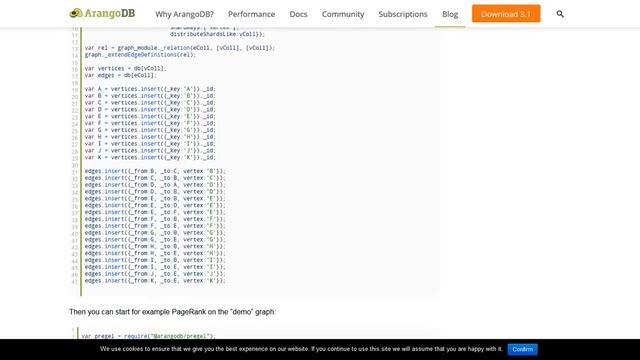 Alpha3 of ArangoDB 3.2: Support for Distributed Graph Processing Using Pregel