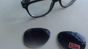 Вставка линз по рецепту в солнцезащитные очки Ray ban