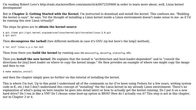 Unix & Linux: How do I run the Linux kernel? смотреть онлайн