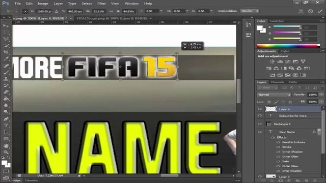 Photoshop | Free FIFA banner template | SpeedArt смотреть онлайн