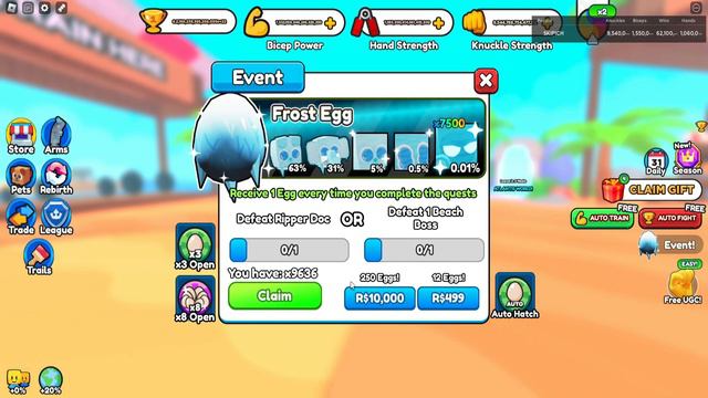 ✨ЧТО😱6 МИР STEAMPUNK?😲В Arm Wrestle Simulator В РОБЛОКС! ROBLOX смотреть онлайн