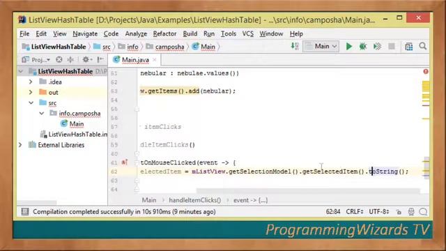JavaFX S1E3 : ListView - Fill From HashTable смотреть онлайн