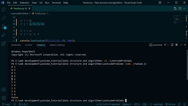 Data Structure And Algorithms #26 Javascript Leetcode Problem Time and Space Complexity