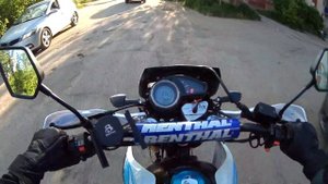 Трасса, город на китайском эндуро Motoland Enduro 250 st.
