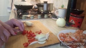 Удон с креветками - Азия на кухне!