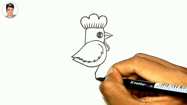 How To Draw A Hen From Number 5 | How To Draw A Hen Easy | Hen Drawing Tutorial | Easy Drawing смотреть онлайн