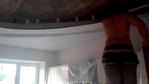 Трехуровневый натяжной потолок!