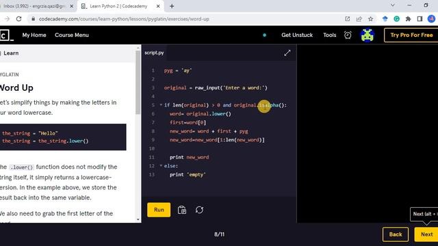 LEARN HOW TO CODE PIG-LATIN GAME/TRANSLATOR IN PYTHON (URDU/HINDI)  پگ-لاطینی ٹرانسلیٹر, सुअर लैटिन