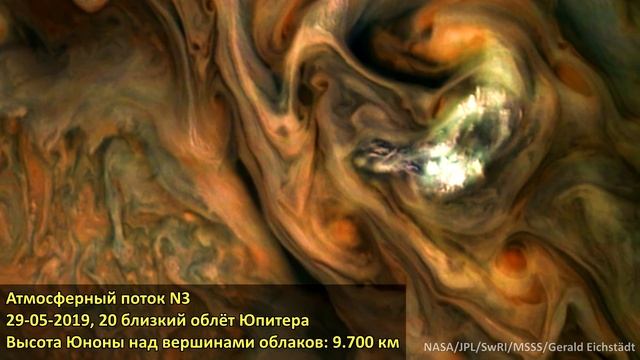 Лучшие изображения, переданные станцией Юнона. Близкие облёты атмосферы Юпитера. смотреть онлайн