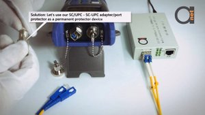 SC UPC Port Protector | SC UPC to SC UPC adapter | SC UPC Female to SC UPC Male |Fiber Optic Optica