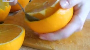 Салат с курицей и апельсинами. Готовим  салат в апельсиновых чашечках.