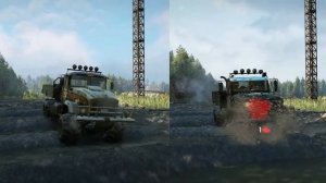 Snowrunner ANK MK38 New Tires vs Tayga 6436 | Best American 6x6 vs Best Russian 6x6