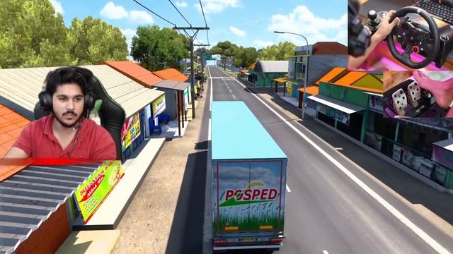 Super Heavy Cargo Deliverd On Indian Roads Wihr Buildings From India Gameplay With Logitech g29 смотреть онлайн