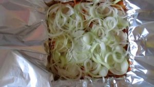 Куриная грудка, запечённая с овощами (в фольге)