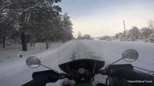 Испытание обновленной версии ветровика на мотоцикл Урал.