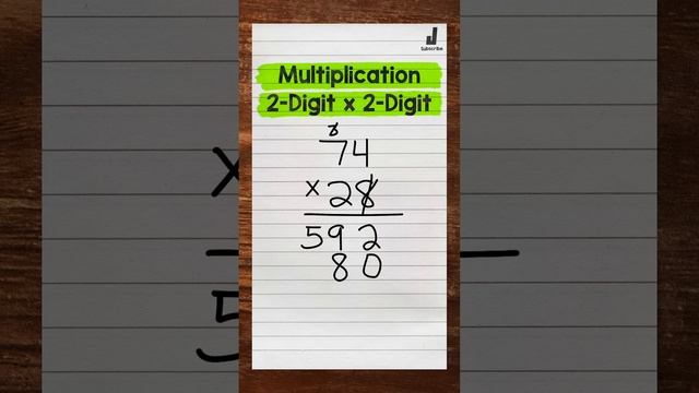 2-Digit by 2-Digit Multiplication | Math with Mr. J #Shorts