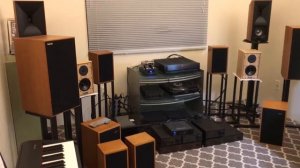 Linn Kan, Parasound A23, Yaqin SD-CD3, REL T5i