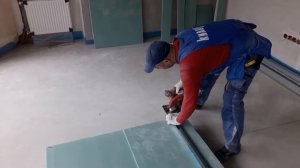 Как я гну 12-й гипсокартон под 90° на потолок. Краснодар.