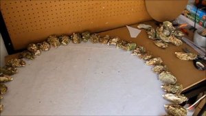 Что можно сделать из ракушек устриц??? Зеркало из устричных ракушек!!!