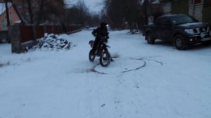 Geon X-pit 125 пит байк зимой