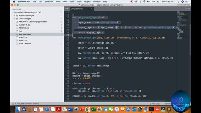 Object Detection: Apple Detection using YOLOv3 and OpenCV Python