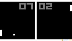 Pong gameplay (PC Game, 1972)