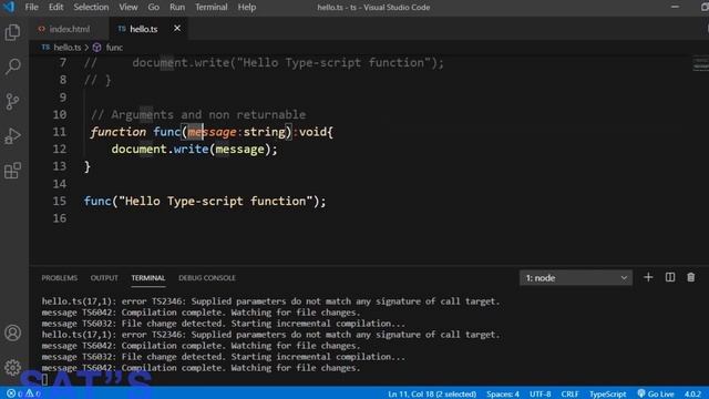 TypeScript Tutorial || Function in typescript || functions || TypeScript Tutorial in hindi Part #03