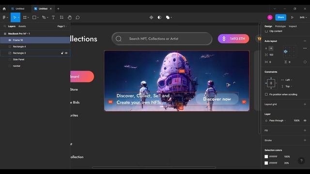 NFT Marketplace UI/UX Design Tutorial in Figma смотреть онлайн