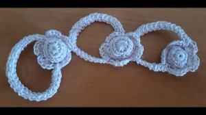 Шнур крючком.3D ШНУР КРЮЧКОМ.Шнур крючком из ЦВЕТОЧКОВ .ИРЛАНДСКОЕ КРУЖЕВО.Цветок крючком .