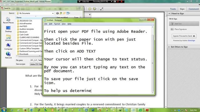 HOW TO ADD TEXT ON A PDF FILE USING ADOBE READER смотреть онлайн