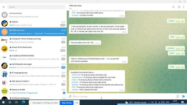 Telegram bot смотреть онлайн