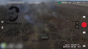 В боях под Артёмовском наш танк бьёт по ВСУшникам в упор