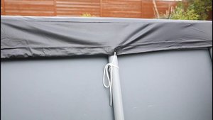 Which is the correct steps to install the pool cover