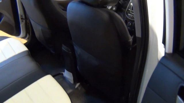 Hyundai Solaris Автопилот из экокожи черно-белые смотреть онлайн