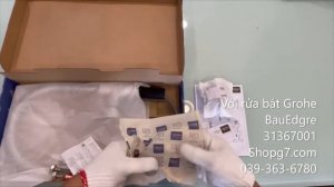 Mở hộp Vòi rửa bát Nóng lạnh Grohe BauEdgre 31367001 - Made in Portugal