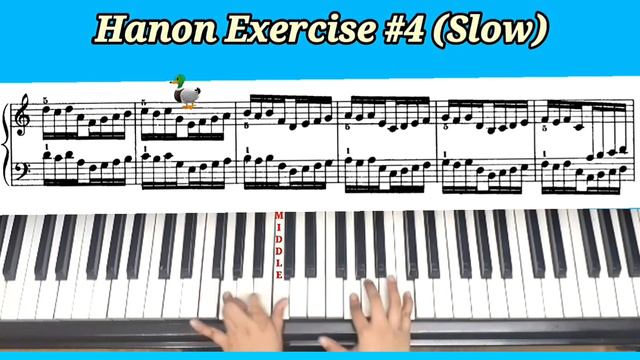 Basic Piano Lesson For Beginners HANON #4