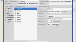 Руна 3. Описание типов полей