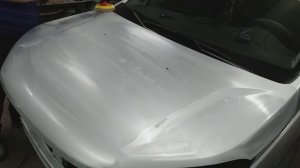 Полировка капота после покраски