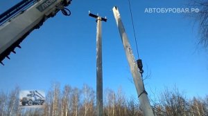 ЗИЛ 131 ямобур вездеход 6х6 . AICHI. Установка опоры (укоса) СВ 110