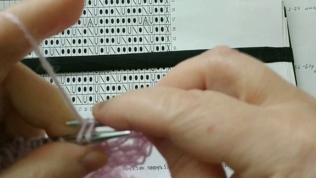 МК.Пуховый Бабушкин Платок Спицами.Часть 7.Верхняя Кайма Платка ./Knitted head scarf смотреть онлайн