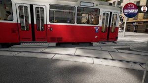 TramSim Wien Linie 1 Straßenbahn  Praterstern Hauptallee  Schottenring