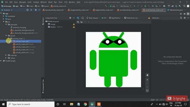 Responsive app design in android studio[Hindi] смотреть онлайн