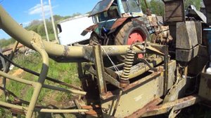 начало ремонта тюкового пресса fortschritt k454