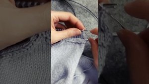 Сшивание резинки  1 на 1 иглой, для новичков.