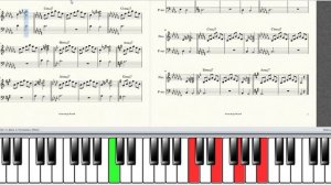 Распевка - сольфеджио- большой мажорный септаккорд (piano)