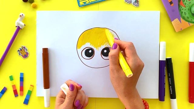 Как нарисовать луну? Учимся рисовать с BAMBINIC | 0+ смотреть онлайн