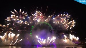 Новогодний фейерверк в Лондоне-2016