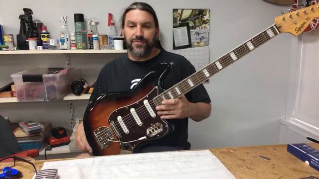 SOLD... Is this Squier Bass VI worthy of a custom re-paint? смотреть онлайн